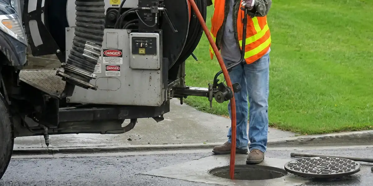 sewage clean up professionals using industrial equipment to remove contaminated wastewater in Myrtle Beach, SC