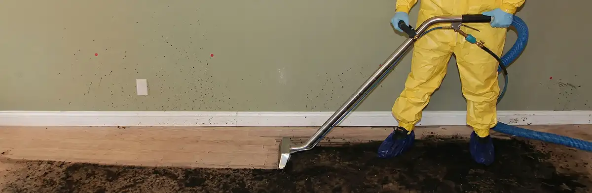 sewage removal service performing deep cleaning and extraction of sewage from an indoor area in Myrtle Beach, SC